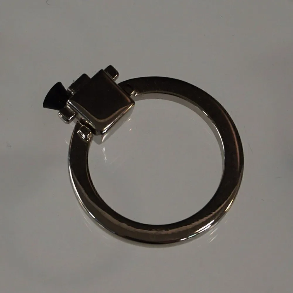 Cabinet Knob Drawer Ring Pull Handle Wardrobe Dresser Round Hardware Set Of 6